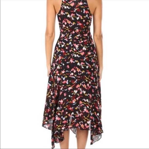 A.L.C Roslyn Silk Multi Print Dress Sz 14 NWT - Picture 4 of 6